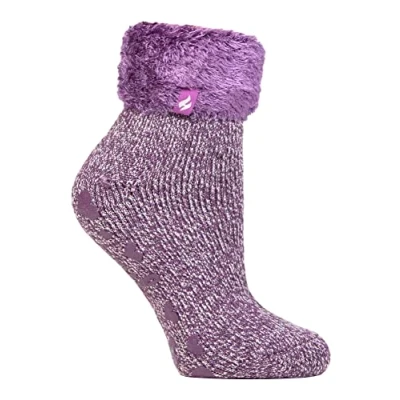 Image of HEAT HOLDERS Womens Non Slip Fluffy Socks Gift for Ladies Size 4 7 (4 7, HHL05)