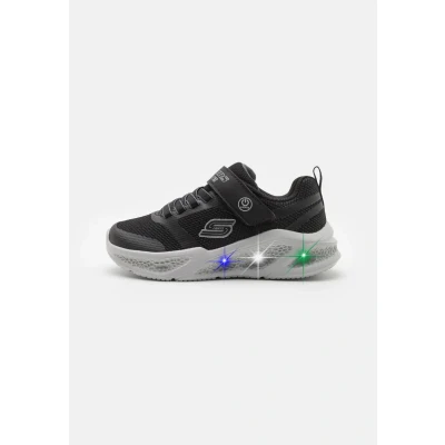 Image of Skechers Lighted GORE Strap Trainers for kids, Size: 13K, Black/grey Synthetics/textile