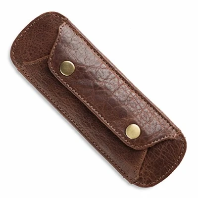 Image of LEABAGS Premium Shoulder Pads I Genuine Buffalo Leather Vintage Look Handbag Anti Slip pad 18x6 cm