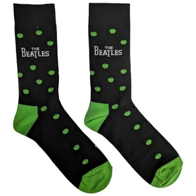 Image of Rock Off officially licensed products The Beatles Drop T Band Logo And Apples Ankle Socks UK Size 7 11