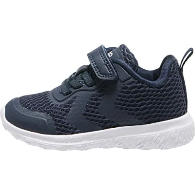 Image of Hummel Unisex Kid&#039;s Actus Ml Infant Low Top Sneakers, Blue Black Iris, 3.5 UK Child