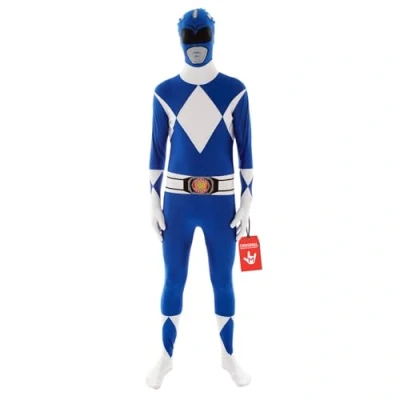 Image of Morphsuits Men&#039;s Power Rangers Adult Sized Costume, Blue, M UK