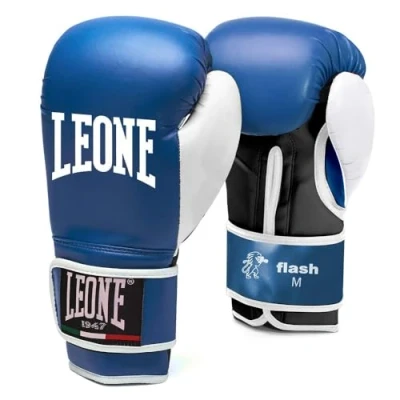 Image of LEONE 1947, Flash Boxing Gloves, Unisex Adult, Blue, 10 M, GN083