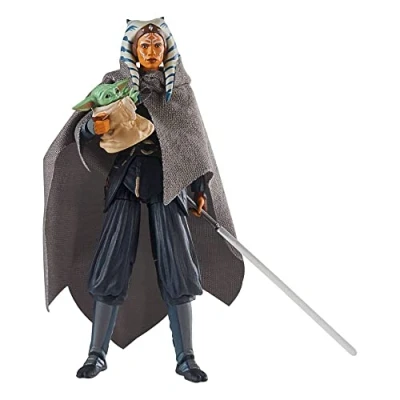 Image of Hasbro 203770 STAR WARS The Vintage Collection Deluxe Ahsoka Tano &amp; Grogu,Black