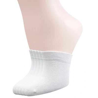 Image of Yomandamor Womens Bamboo Seamless Toe Topper Socks Liner Half Socks,5 Pairs