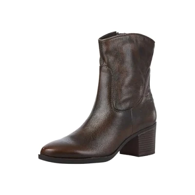 Image of MARCO TOZZI Women&#039;s Bootie Zip + Briefs 2 25360 43 Fashion Boot, Cuoio Antic, 4 UK