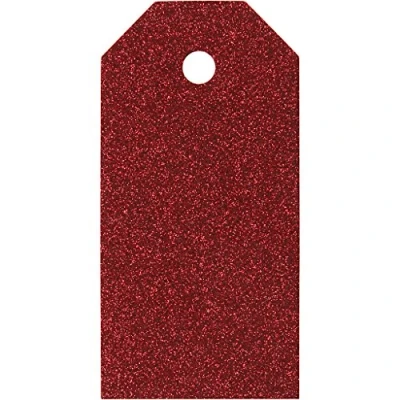 Image of Gift Tags, size 5x10 cm, 300 g, red, 15pcs