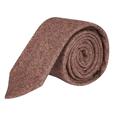Image of King &amp; Priory Highland Weave Burgundy Tie, Necktie