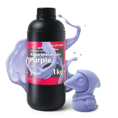 Image of phrozen Aqua 3D Printer Resin [Macaroon Purple], 405nm DLP LCD UV Curing Photopolymer Low Shrinkage, Soft color, Odor, Non Brittle (1KG)