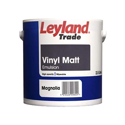 Image of Leyland Trade Vinyl Matt Emulsion Paint Magnolia 2.5L