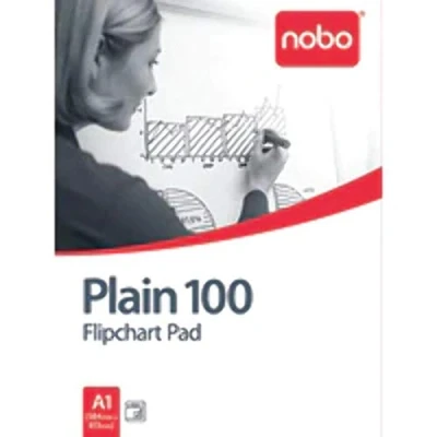 Image of Nobo 100 Flipchart Pad Sheets A1 Plain Ref 34633681 [Pack of 2]