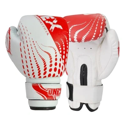 Image of ONEX Junior/kids Boxing Gloves Sparring * Pro 2oz 4oz 6oz Punch Bag Fight MMA Muay Thai Grappling Mitts Martial Arts Training Kickboxing Punching Glove (Red, 6oz)