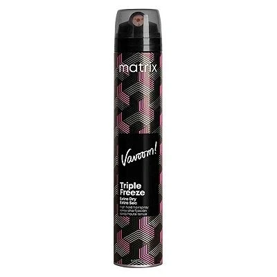 Image of Matrix Vavoom Triple Freeze Extra Dry High Hold Hairspray, With An Ultra Mist For Long Lasting Lift, 300ml