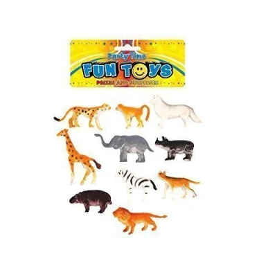 Image of HENBRANDT 10 Assorted Mini Jungle Animal Figures
