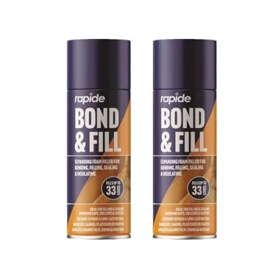 Image of PNJB Foam Filler Spray, Filling Expanding Foam, Wall Panelling, Filling, Bonding, Sealing, Insulating 500ml (2 Pcs)