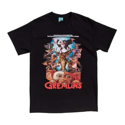 Image of TruffleShuffle Retro Gremlins Black T Shirt