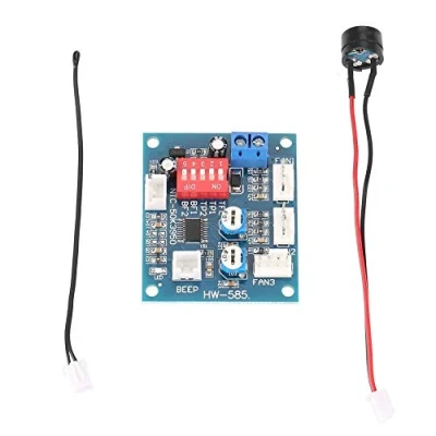 Image of PWM Fan Speed Controller, DC 12V Four Wire Thermostat Controller Governor Module for PC (mainboard + small speaker probe)