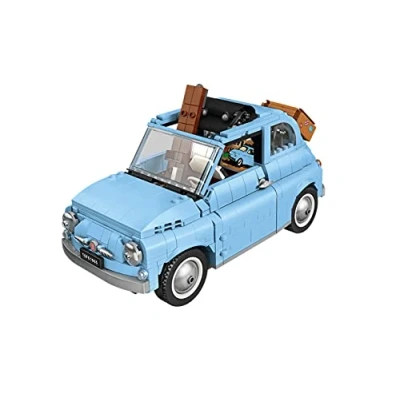 Image of LEGO Creator Expert Fiat 500 Bright Light Blue Car Set 77942