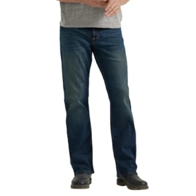 Image of Wrangler Authentics Men&#039;s Premium Rela/ed Fit Boot Cut Jean, Dirt Road, 30W / 32L