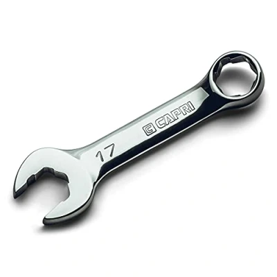 Image of Capri Tools 17 mm WaveDrive Pro Stubby Combination Wrench for Regular and Rounded Bolts