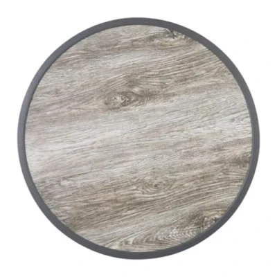 Image of Bolero Fibre Glass Round Table Top Wood Effect 580mm