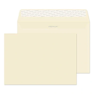 Image of Blake Business C5 162 x 229 mm 120 gsm Peel &amp; Seal Wallet Envelopes (61454) Cream Wove Pack of 25