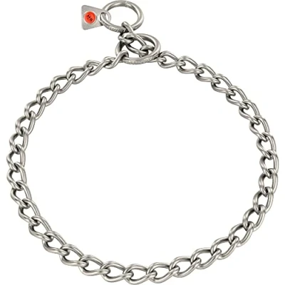 Image of HS Sprenger link necklace twisted matt stainless steel