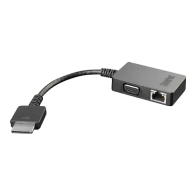 Image of Lenovo 4X90J31060 cable interface/gender adapters (OneLink+, VGA/RJ4), Black