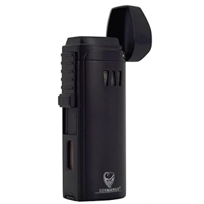 Image of GERMANUS Jetflame Torch VIII Jet Flame Lighter in Black for Candles