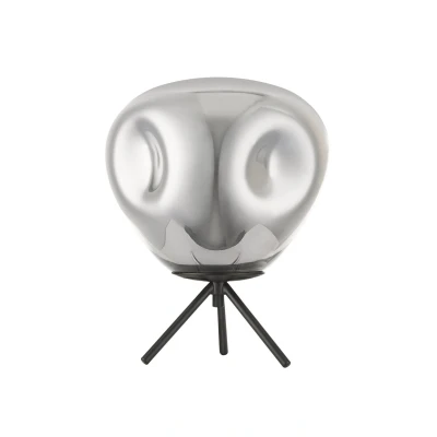 Image of Nina 1 Light Table Lamp Chrome Black