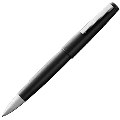 Image of Lamy 2000 black elegant rollerball pen in robust fibreglass barrel perfectly balanced &amp; line width M 63 refill