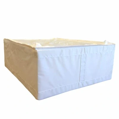 Image of Ikea SKUBB Storage Compartment Box Case white 44 x 55 19 cm NEW