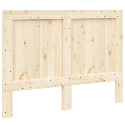 Image of vidaXL Wooden Headboard Solid Pine Wood Bedroom Decor 140x104 cm Comfortable Support Stable Frame Easy Assembly Required