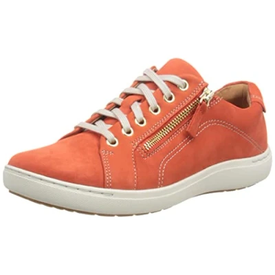 Image of Clarks Women&#039;s Nalle Lace Sneaker, Grenadine Nubuck, 4 UK