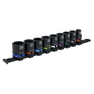 Image of Sealey Premier Impact Socket Set 9pc 1/2&quot;Sq Drive Metric