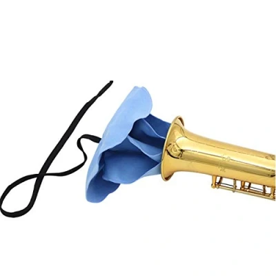 Image of Saxophone Cleaning Cloth Durable Fiber Sax Clarinet Mataintence Tool for Tube Inside Clean(Blue)