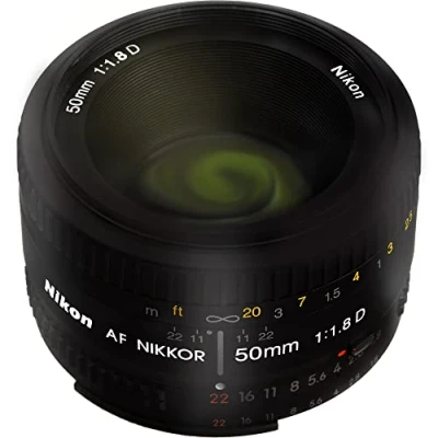 Image of Nikon AF FX NIKKOR 50mm f/1.8D Lens for DSLR Cameras (Renewed)
