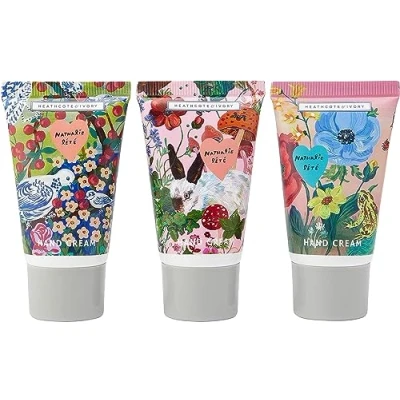 Image of Vintage &amp; Co Beauty Nathalie Lete Myrtle Woods Mini Hand Creams Gift Set, 3 x 30ml