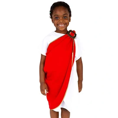 Image of PRETEND TO BEE Roman Gladiator Fancy Dress Costume for Kids, 7 9 Years