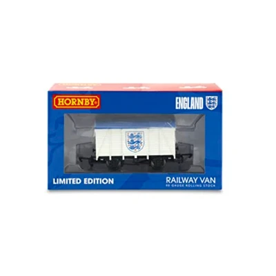 Image of Sporting Profiles England Football Team The FA Three Lions Official Hornby Limited Edition Train Vent Van OO Gauge