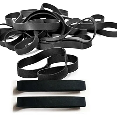 Image of Gsrhzd 30 PCS Rubber Band, Black Elastic Bands, Suitable for File Organization in Home or Office(Black)