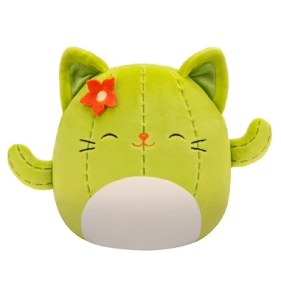 Image of Squishmallows Original 8 Inch Ms. Miss Green Cactus Cat Official Jazwares Plush (Little)