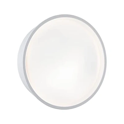 Image of Paulmann 94697 LED outdoor luminaire wall Platomo seawater resistant IP44 round 180mm 3000K 14.5W 1200lm 230V white plastic