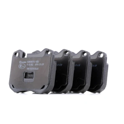 Image of 7159D251, 7159D443, 7325D443 Brake pad set BREMBO P 65 002 prepared for wear indicator without accessories PORSCHE: 924 Coupe, 944 928 Coupe