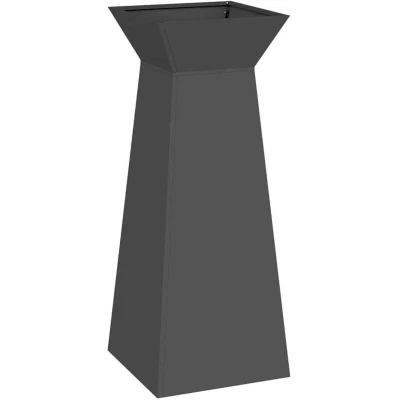 Image of vidaXL Plant Stand Black Metal 40 x 101 cm Decorative Inlays