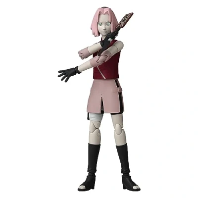 Image of BANDAI Anime Heroes Naruto Action Figure Haruno Sakura 17cm With Extra Hands And Accessories Shippuden Figures For Boys Girls