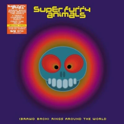 Image of Super Furry Animals (Brawd Bach) Rings Around The World: Remastered RSD22 Yellow vinyl Sealed 2022 UK LP BMGCAT606LP