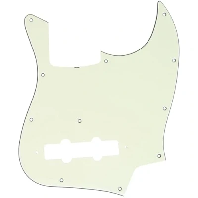 Image of Musiclily Pro 11 Hole J Bass Pickguard for JPN Fender Japan 4 String Jazz Bass, 3Ply Ivory