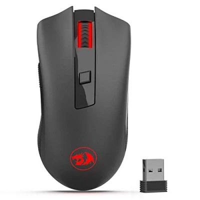 Image of Redragon M652 Optical 2.4G Wireless Mouse with USB Receiver, Portable Gaming &amp; Office Mice, 5 Adjustable DPI Levels, 6 Buttons for Desktop, MacBook, Notebook, PC, Laptop, Computer