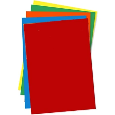 Image of DJP A4 80gsm Bright Assorted Coloured Paper Pack 100 Sheets
